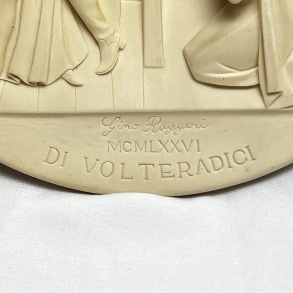 Alabaster Collector Plate Rigoletto by Gino Ruggeri No. AD 6292 Italian Opera - Picture 2 of 7